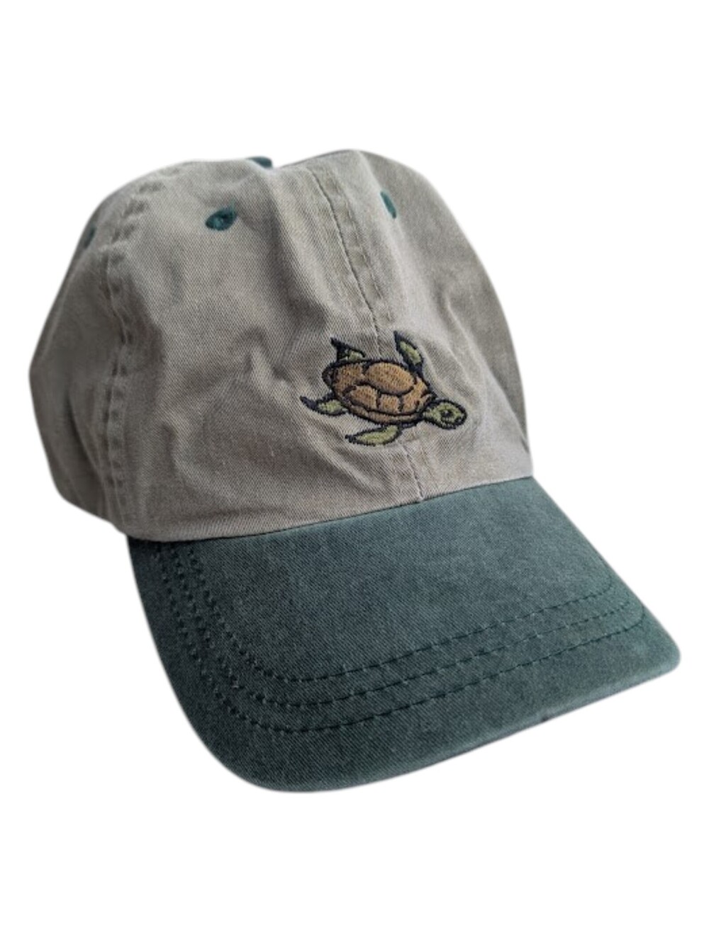 Preservation Turtle BRAME Olive Green Two-Tone Embroidered Hat Gorpcore Cap Hunt